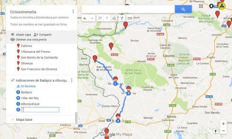 Diseñar Rutas en Bicicleta con Google Maps - Con Alforjas