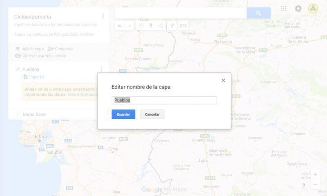 Diseñar Rutas en Bicicleta con Google Maps - Con Alforjas