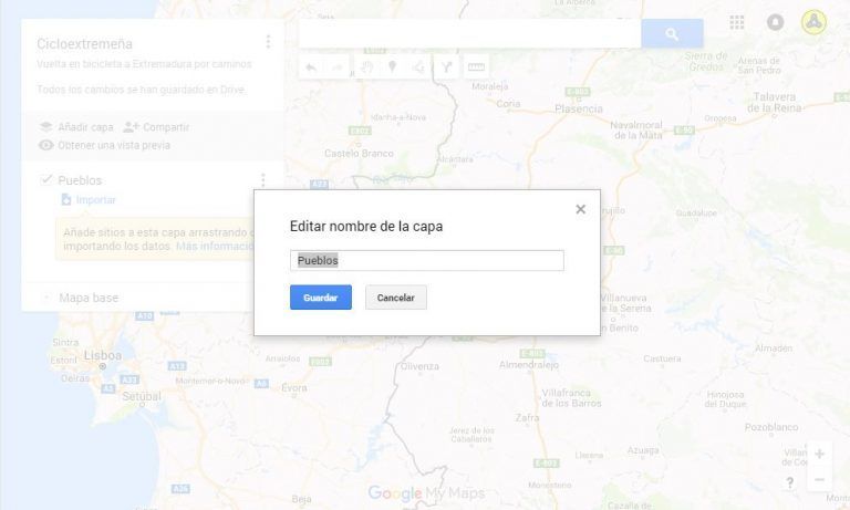Diseñar Rutas en Bicicleta con Google Maps - Con Alforjas