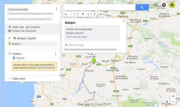 Diseñar Rutas en Bicicleta con Google Maps - Con Alforjas