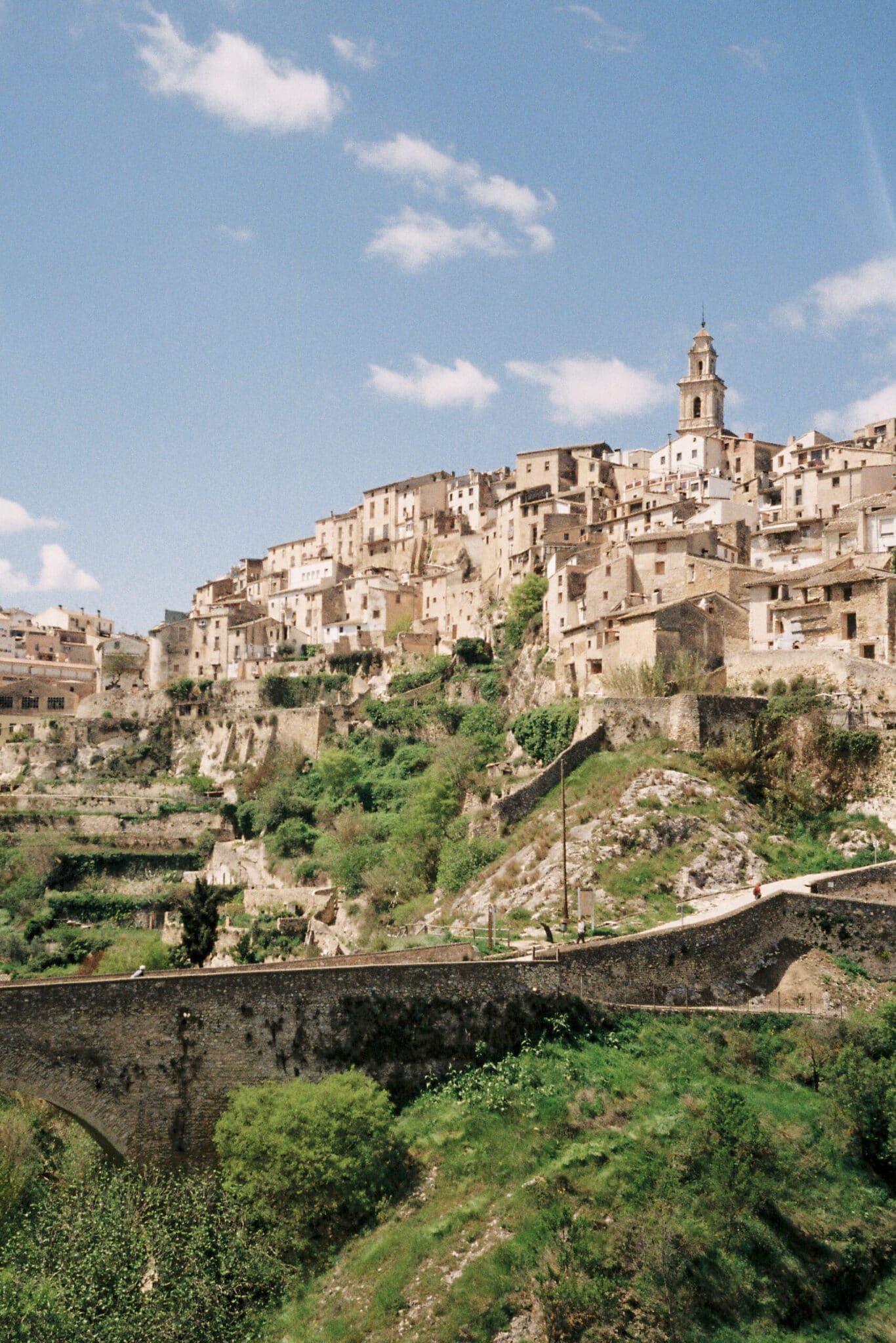 Vista de Bocairent, uno de los pueblos por los que pasa el Camí dels Assagadors